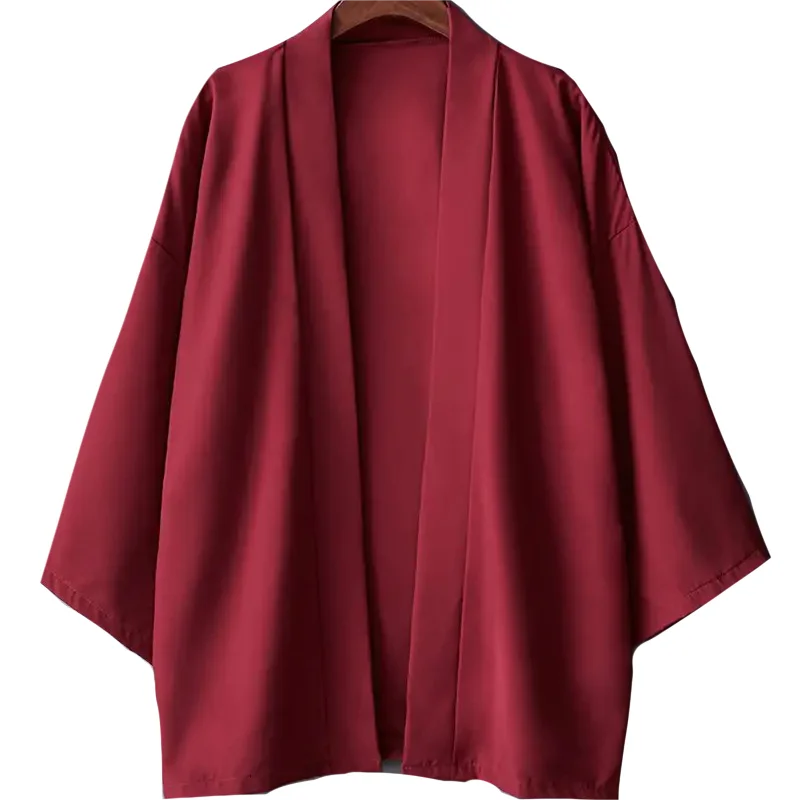 Men's Kimono Shirt Traditional Japanese Style Clothing